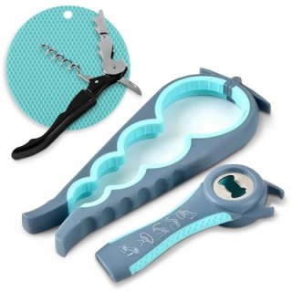 Cheer Collection Multi-Tool Jar & Bottle Opener Kit