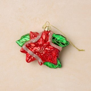 John Derian for Target Glass Poinsettia Ornament