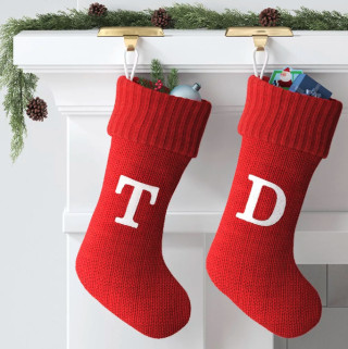 Wondershop Knit Monogram Christmas Stocking