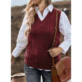 Dokotoo Sleeveless Vintage Pullover Sweater Vest