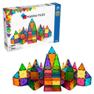 Magna-Tiles Clear Colors 74-Piece Set