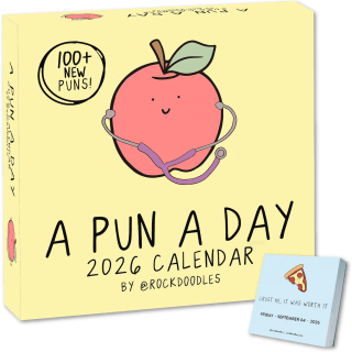 Rockdoodles 2026 Punny Daily Desk Calendar