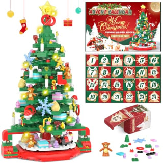 Alagoo Store Advent Calendar 2025 Christmas Tree Building Set