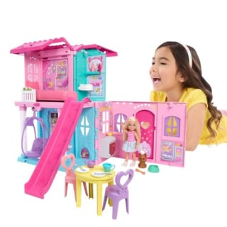 Barbie Chelsea Toy Dollhouse with 15+ Accessories