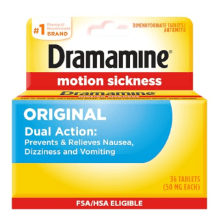 Dramamine Original Motion Sickness Relief (36 Count)