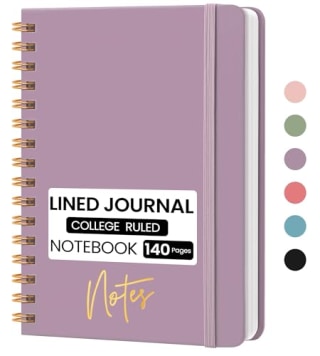 Lined Spiral Journal Notebook