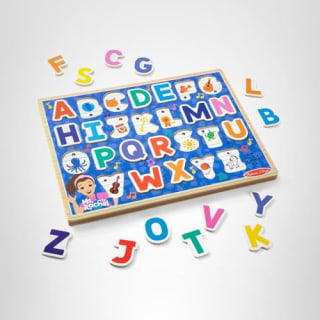 Melissa & Doug Ms. Rachel Wooden Phonics Alphabet Sound Puzzle