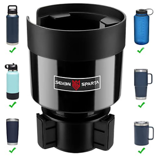 Seven Sparta Car Cup Holder Expander with Adjustable Base