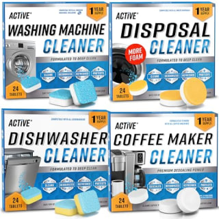 Active Washer Dishwasher Disposal & Coffee Cleaner Tablets