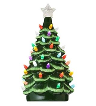 Merry Brite Ceramic Tree with Lights