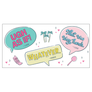 Clueless Quotes Collectible Drinking Glass