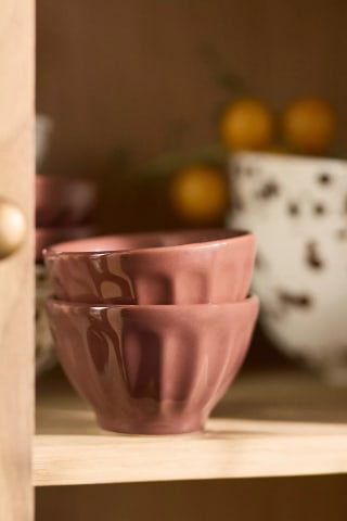 Anthropologie The Latte Stoneware Nut Bowls