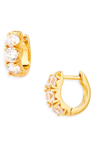 Nordstrom Chubby Cubic Zirconia Huggie Hoop Earrings