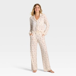 Auden Cloud Knit Modal Long Sleeve Pajama Set