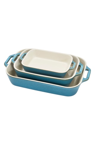 Staub 3-Piece Ceramic Rectangular Baking Dishes