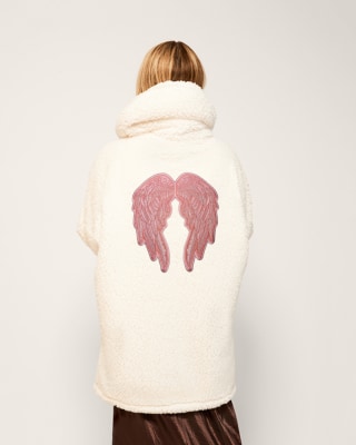 Beth's Furry Friends x Jill Martin Angel Wings Sherpa Lounger Jacket