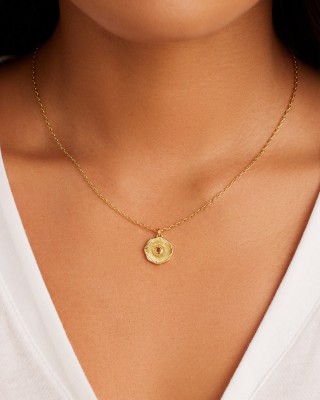 Gorjana Birthstone Coin Necklace