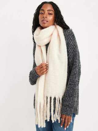 Brushed Fringed Scarf