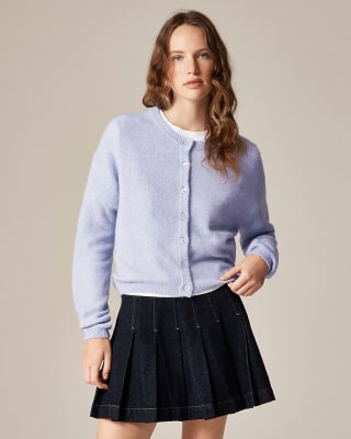 J.Crew Supersoft Bubble-hem Cardigan