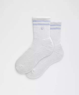Lululemon Unisex Daily Essential Quarter Socks Stripe