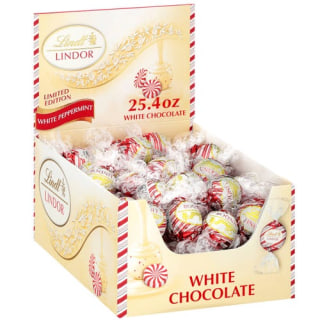 Lindt Peppermint White Chocolate Lindor Truffles Box