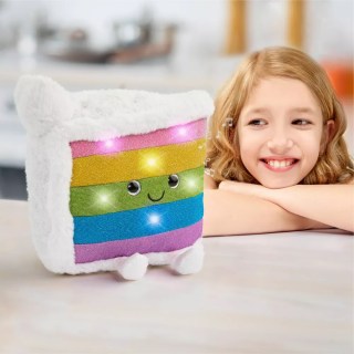 FAO Schwarz Glow Brights Plush LED with Sound Rainbow Cake Toy