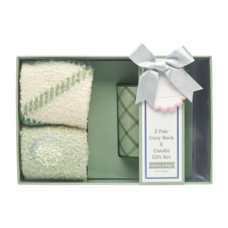 Joyward Sage Candle + Cozy Sock Gift Set