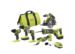 Ryobi One+ 18V Cordless 6-Tool Combo Kit