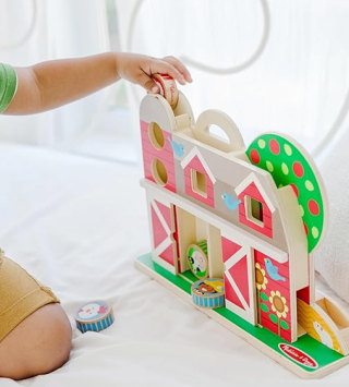 Melissa & Doug Go Tots Wooden Barnyard Tumble