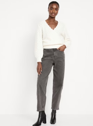 Old Navy High-Waisted Barrel Ankle Jeans