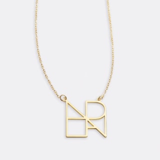Mint & Lily Minimalist Monogram Name Necklace