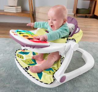 Fisher-Price Portable Baby Chair Kick & Play Deluxe Sit-Me-Up Seat