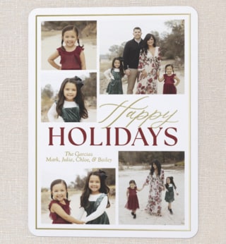 Classic Yuletide Holiday Card