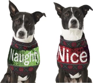 Frisco Flip Sequin Naughty/Nice Bandana
