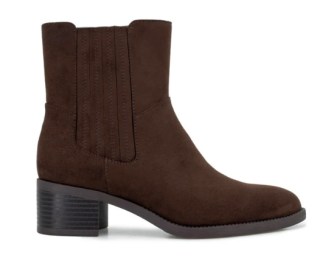 Splendid Jillian 50MM Suede-Look Block-Heel Booties