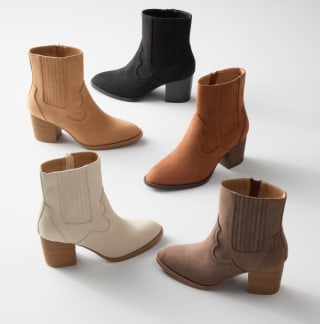 LC Lauren Conrad Philliss Women's Finger Gore Western Boots