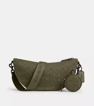 Coach Hall Soft Sling Bag In Signature Jacquard