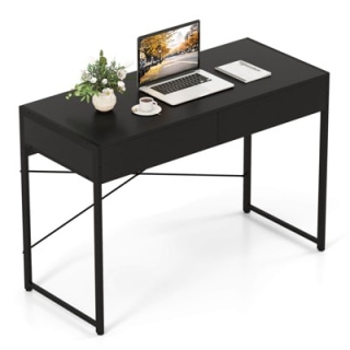 Costway Computer Desk Metal Frame Study Table