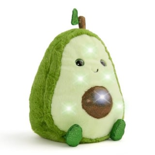 FAO Schwarz Glow Brights Plush LED with Sound Avocado Toy