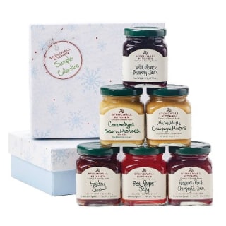 Stonewall Kitchen Holiday Sampler Collection Jams and Preserves Gift Set (6 Piece)