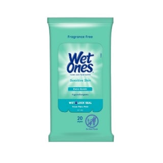 Wet Ones Sensitive Skin Hand and Face Wipes