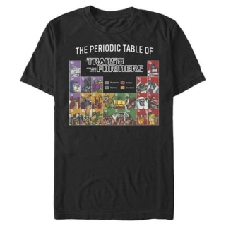 "Transformers" Periodic Table of Transformers T-Shirt