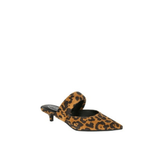 Scoop Pointed Toe Kitten Heel Mary Jane Mules