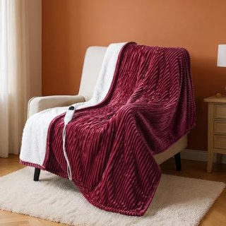 Bedsure GentleSoft Heated Blanket Throw