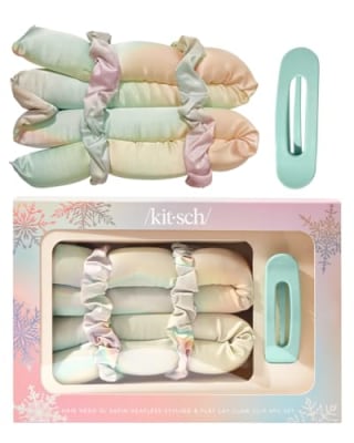 Kitsch Holiday Hair Hero XL Satin Heatless Styling & Flat Lay Claw
