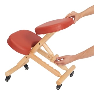 Master Massage Ergonomic Wooden Foldable Kneeling Chair