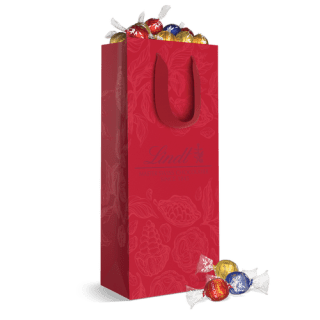 Lindt Assorted 5-Flavor Lindor Truffles Red 75-pc Gift Bag