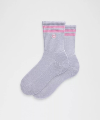 Lululemon Unisex Daily Essential Quarter Socks Stripe