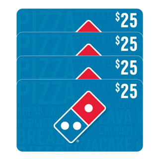 Domino's $25 Restaurant eGift Cards (for 4)