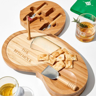 Mark & Graham Golf Cheese Board and Knives Set